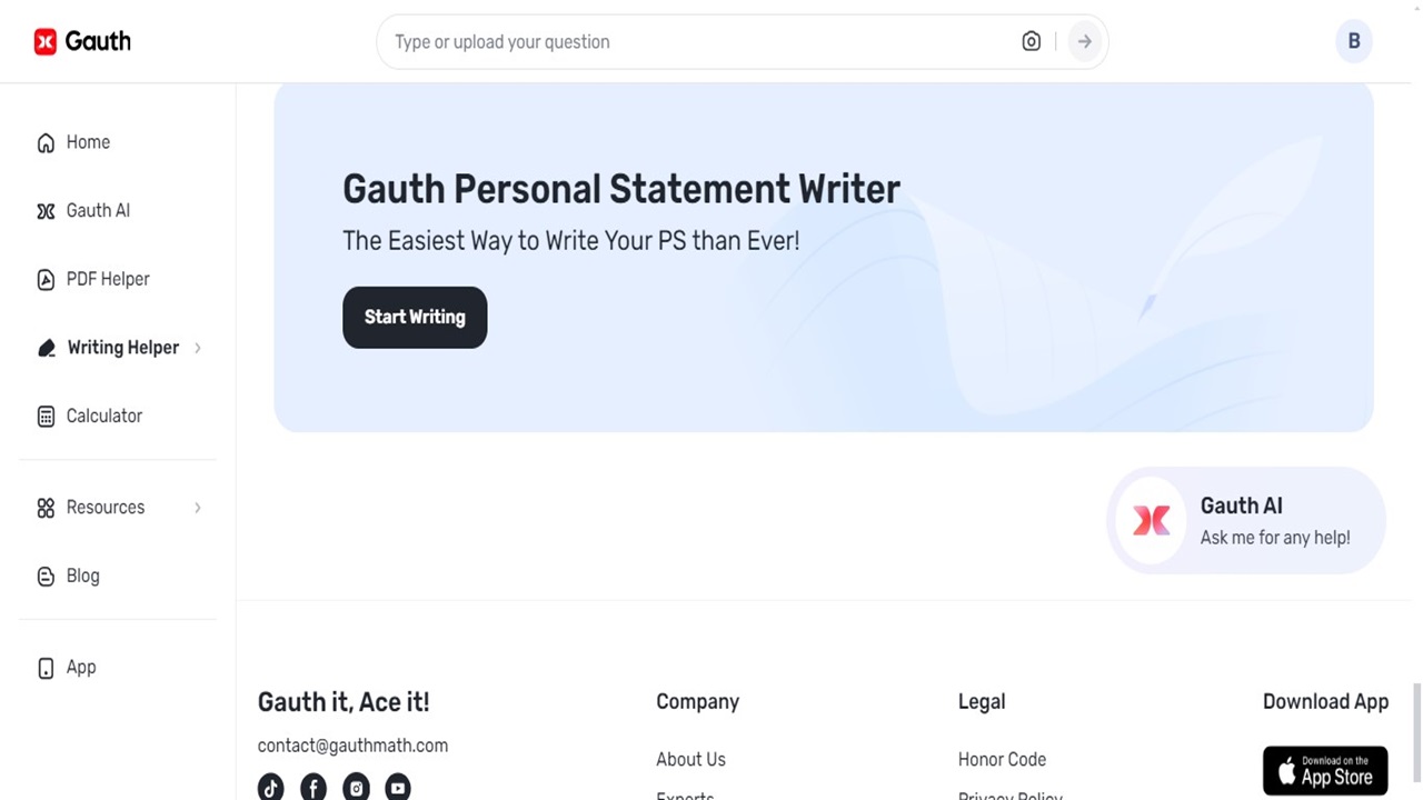 How Gauth Can Help to Avoid Writer’s Block and Improve the Quality of Personal Statements